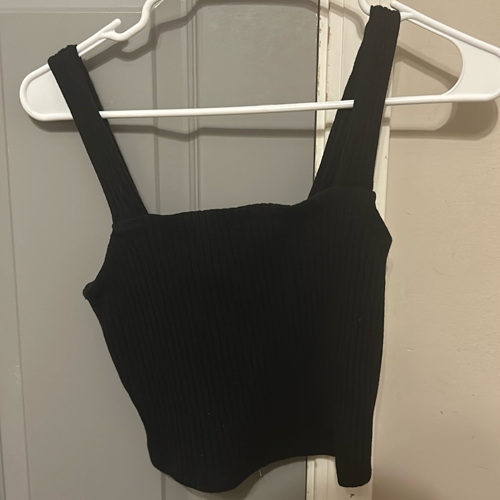 Black tank top